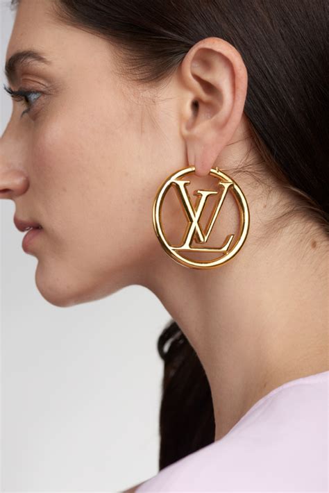 louis vuitton large hoop earrings